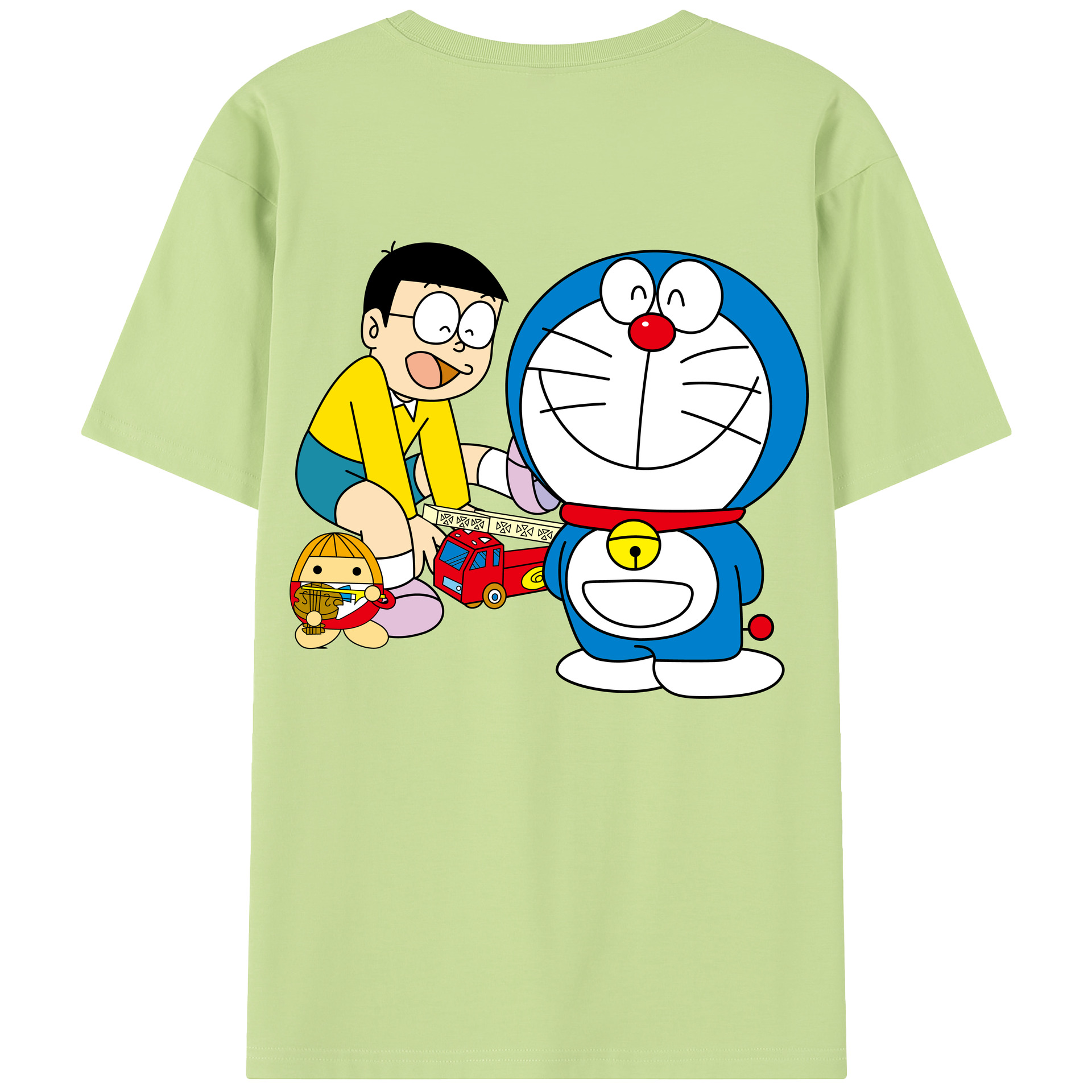 （画像用） ドラえもん Doraemon 綿100％半袖Tシャツ（背面プリント）
